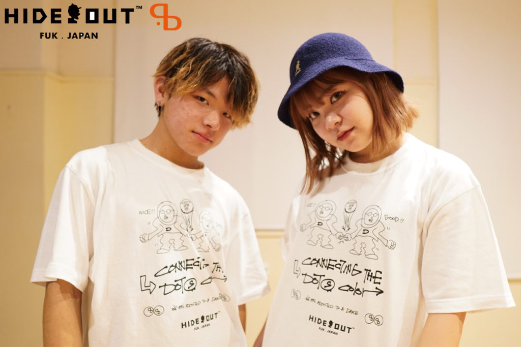 ドットカラーオンライン開講記念！HIDE OUTデザインTシャツ！